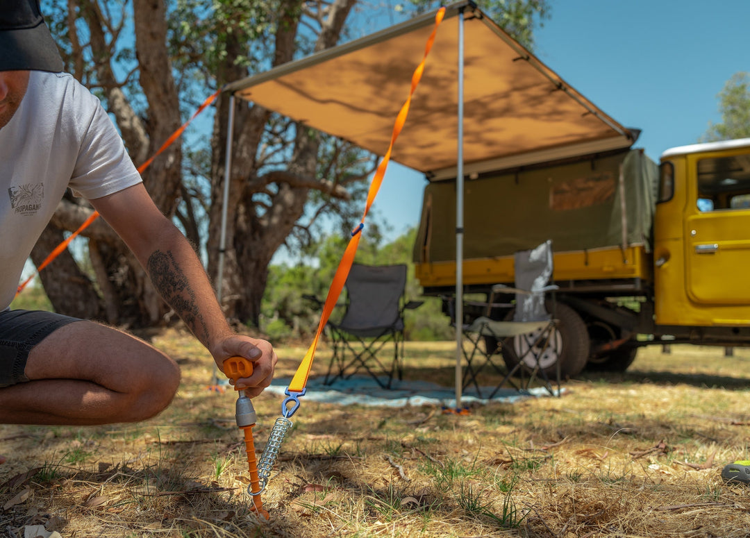TieStrap 2.0 – Your Versatile  Helper for a Secure Camping Setup