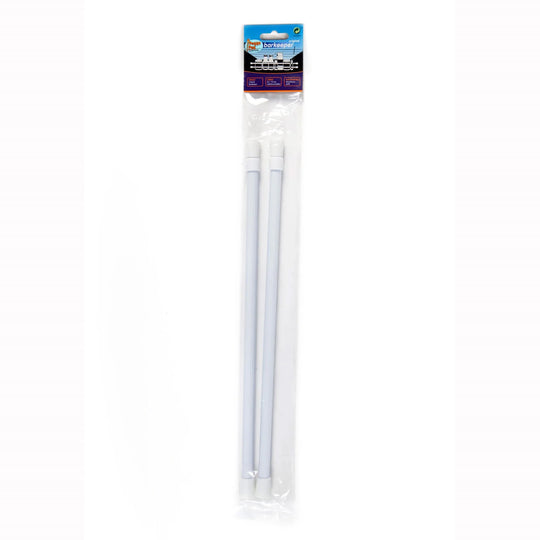 barkeeper® Aluminium Long (L) 41-71cm white • Pack of 2 • Tension rod
