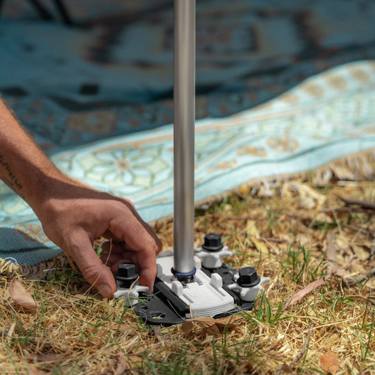 Fix&Go Peg&Stop awning set black • Set incl. bag (PP99BK) • Thule Omnistor, Dometic & Fiamma awning anchoring system (Obelink feet do not fit!)