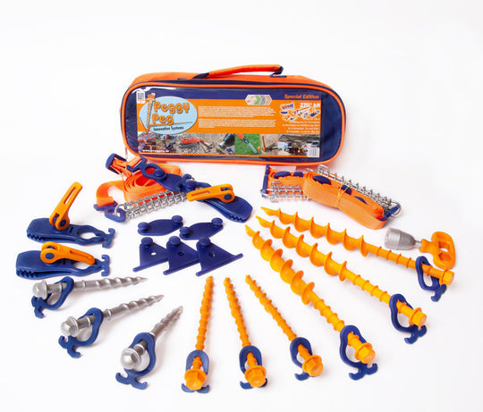 270° & TieDown kit • Set incl. bag • For (4x4/off-road) cars with 270° awnings & for additional tie down