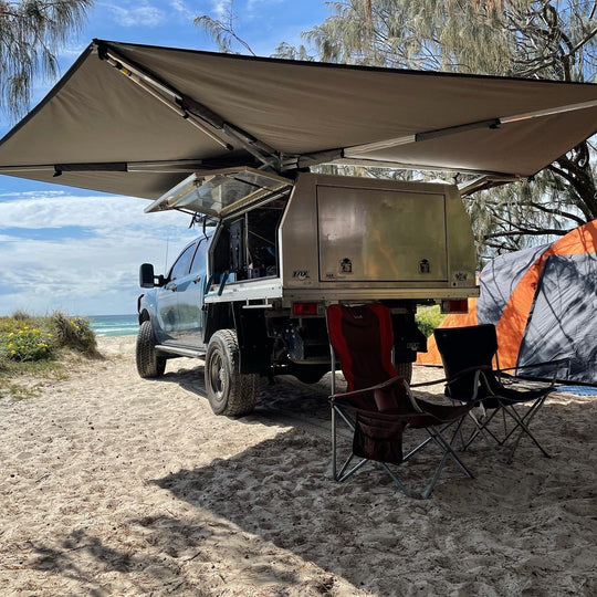 270° & TieDown kit • Set incl. bag • For (4x4/off-road) cars with 270° awnings & for additional tie down