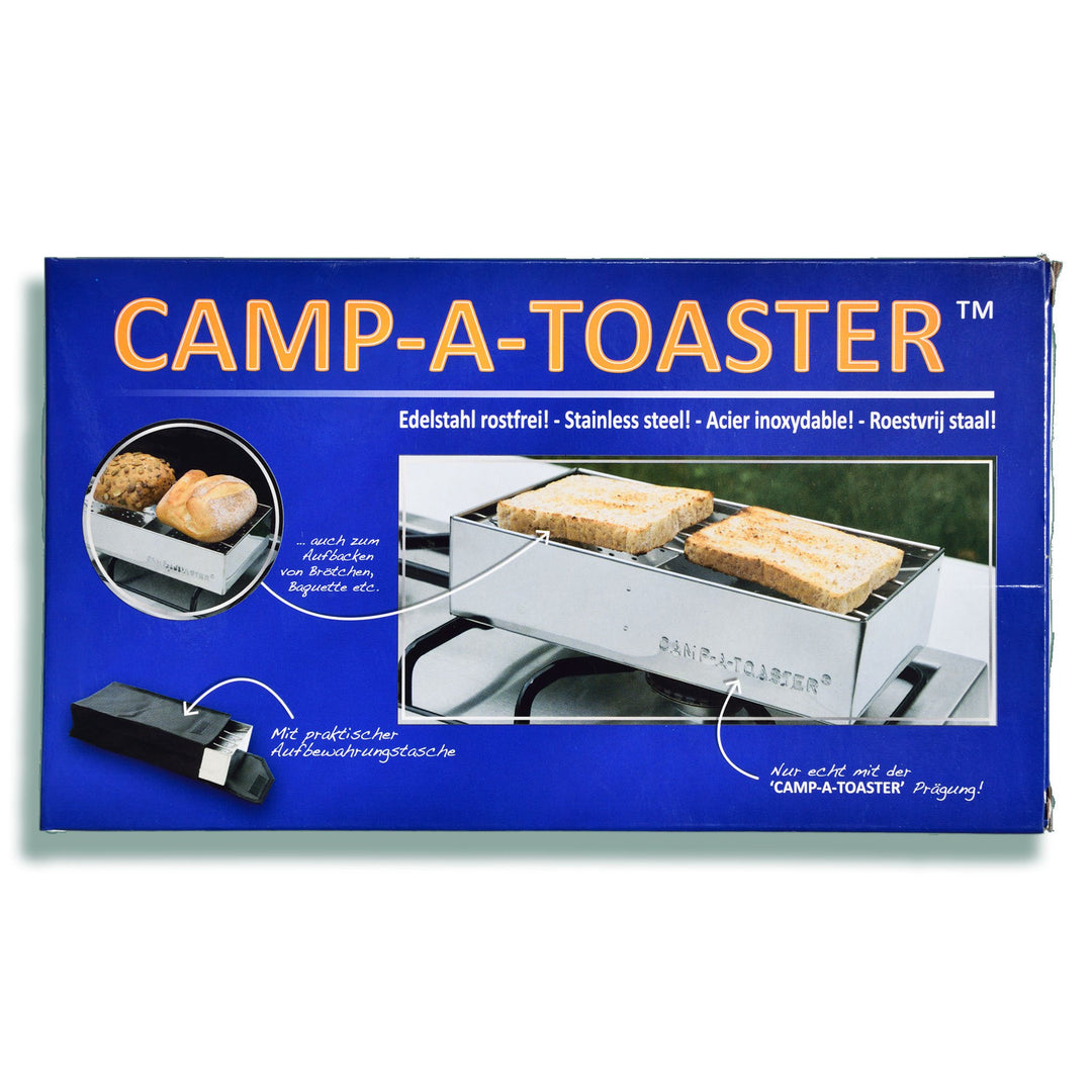 CAMP-A-TOASTER® Stainless Steel • Single item • Best 2 Slice Stove Top Toaster