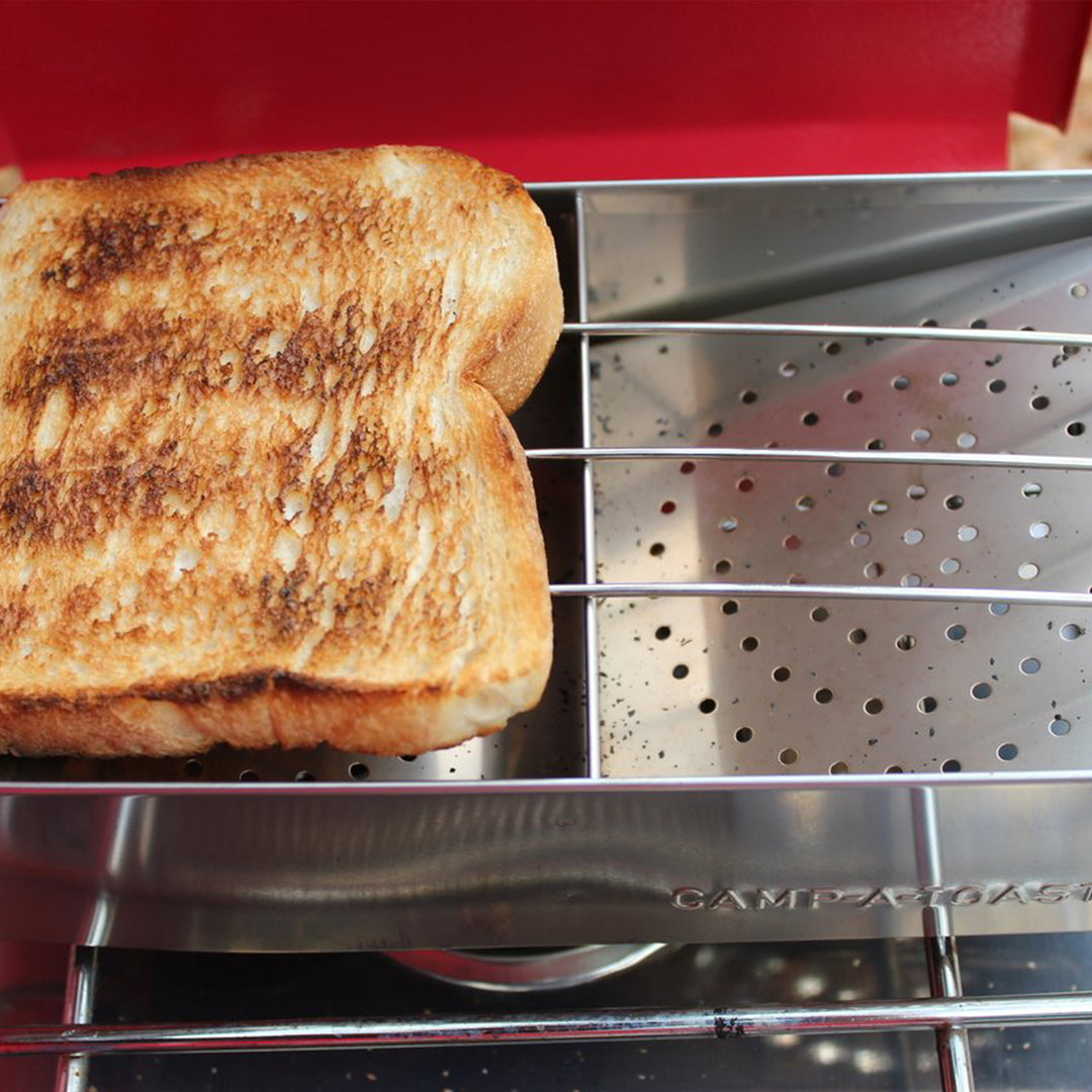 CAMP-A-TOASTER® Stainless Steel • Single item • Best 2 Slice Stove Top Toaster