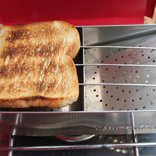 CAMP-A-TOASTER® Stainless Steel • Single item • Best 2 Slice Stove Top Toaster