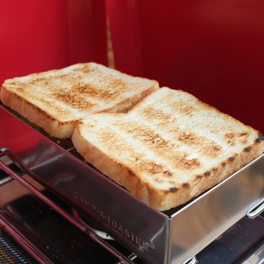 CAMP-A-TOASTER® Stainless Steel • Single item • Best 2 Slice Stove Top Toaster
