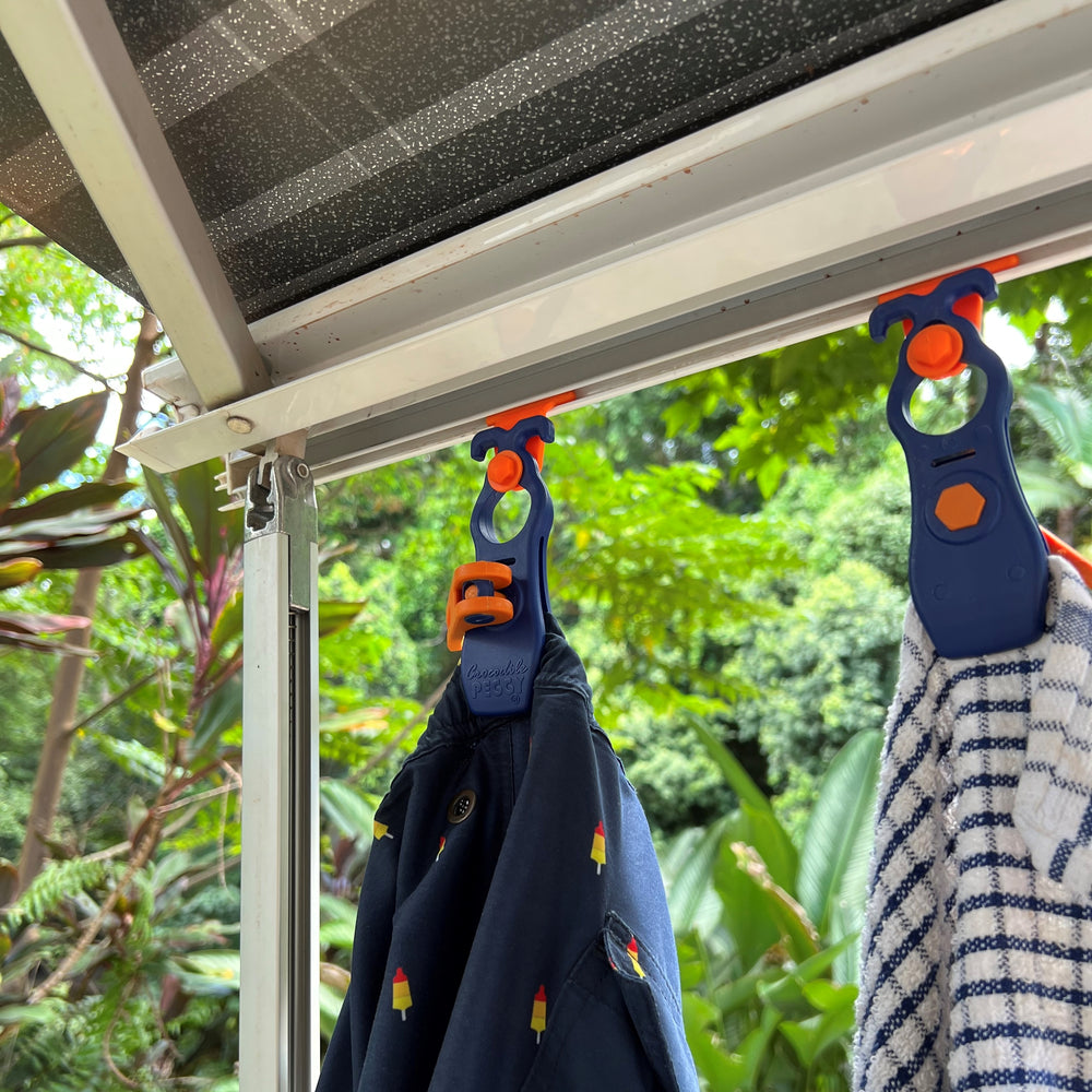 Crocodile PEGGY® Quick release clamp blue • Pack of 4 (PP10) • Universal clamp for carpets and much more