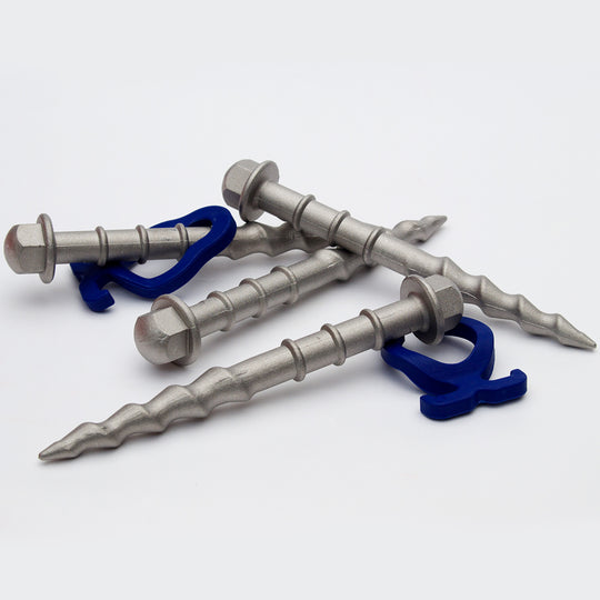 Hit-in Screw-out Peg Hardcore Peggy (HC) 15cm • Pack of 4 (HP61) • for Stony / Rocky Ground