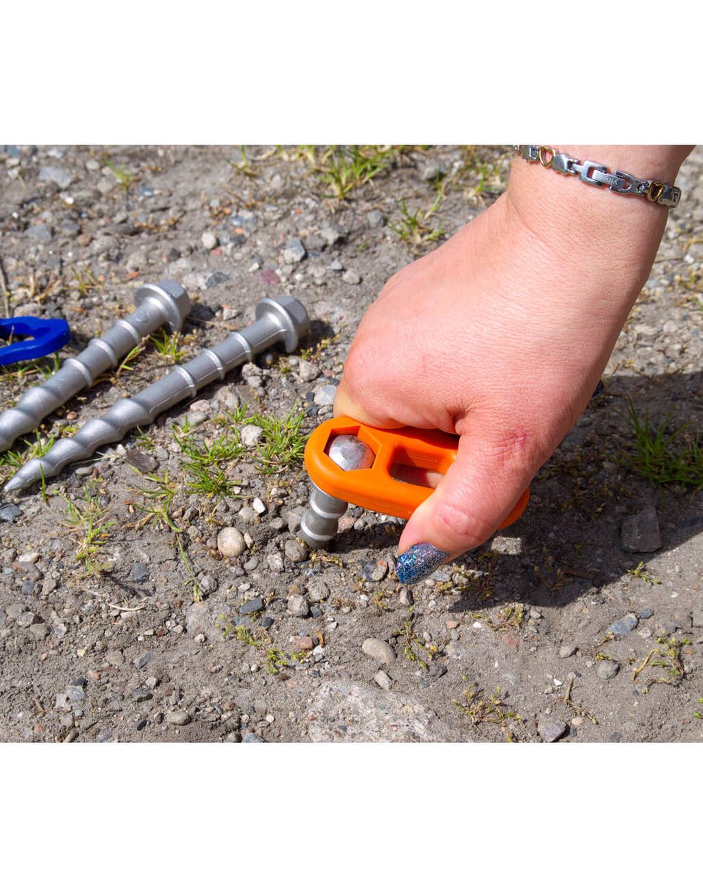 Hit-in Screw-out Peg Hardcore Peggy (HC) 15cm • Pack of 4 (HP61) • for Stony / Rocky Ground