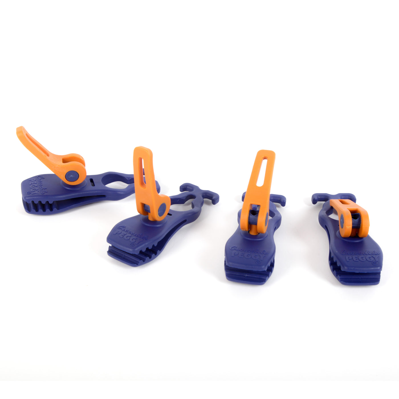 Crocodile PEGGY® Quick release clamp blue • Pack of 4 (PP10) • Universal clamp for carpets and much more