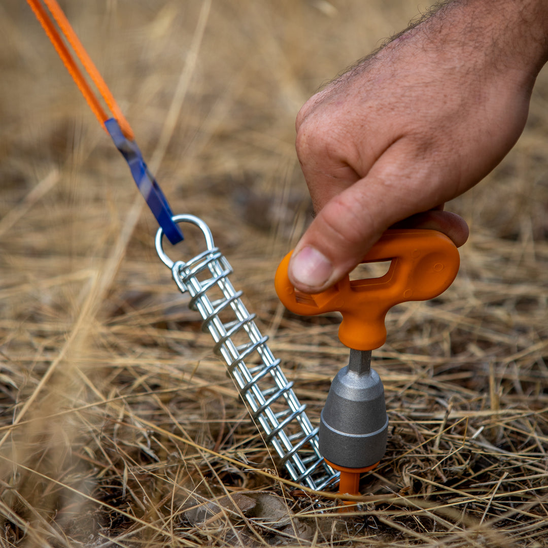 Screw-in Peg Normal (N) 20cm • Pack of 12 (PP02) • Tarps, Tents, Awnings, Gazebos etc.