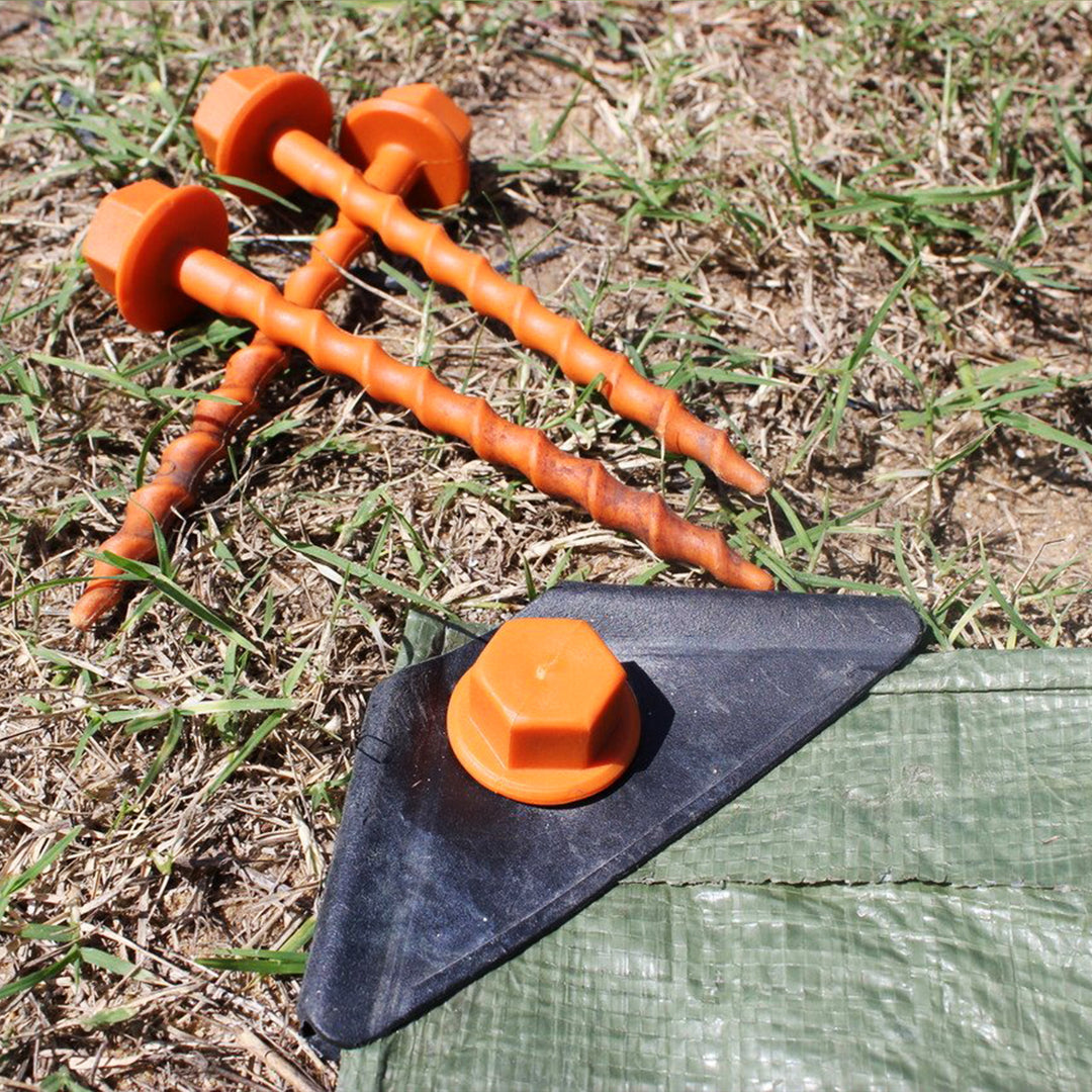 Screw-in Peg Small (S) 12cm • Pack of 12 (PP05) • Ground Matting & Sunshade Pegs