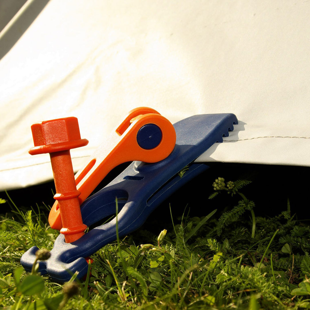 Crocodile PEGGY® Quick release clamp blue • Pack of 4 (PP10) • Universal clamp for carpets and much more