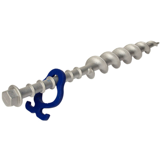 Screw-in Peg Long Aluminium (LA) 31cm • Pack of 2 (PP13) • Heavy Duty Aluminium Sand Pegs for Sandy / Gravel Subsoil