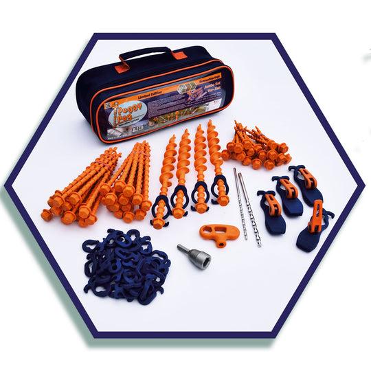 Jumbo Set for caravan awnings - tents • Set incl. XL-bag (PP30) • Top equipment for all tents and caravan awnings