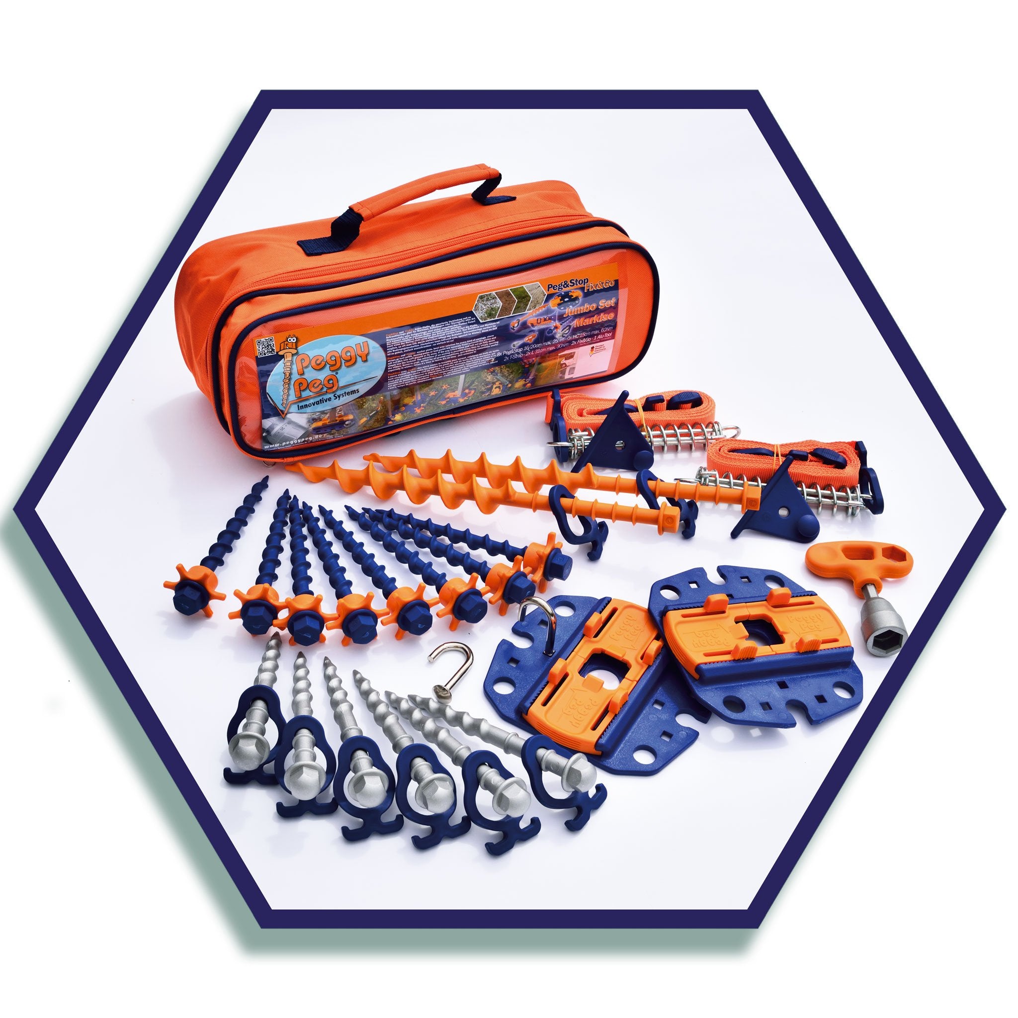 Jumbo Set for camper awnings • Set incl. XL-bag (PP31) • Top