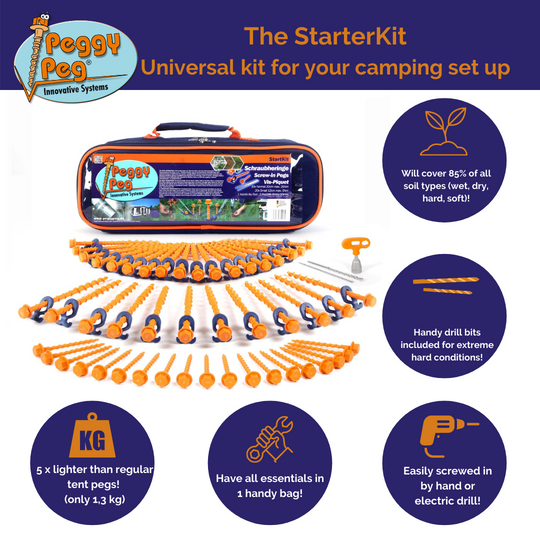 Peggy Peg StartKit • Set incl. bag (PP03) • Complete Peg Pack 50 pegs