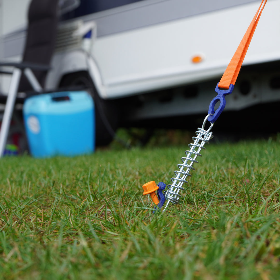 Tie Strap 2.0 (1,5-3m) • Single item (PP25) • Adjustable TieDown Strap for Awnings (Thule Omnistor, Dometic, Fiamma, etc.)