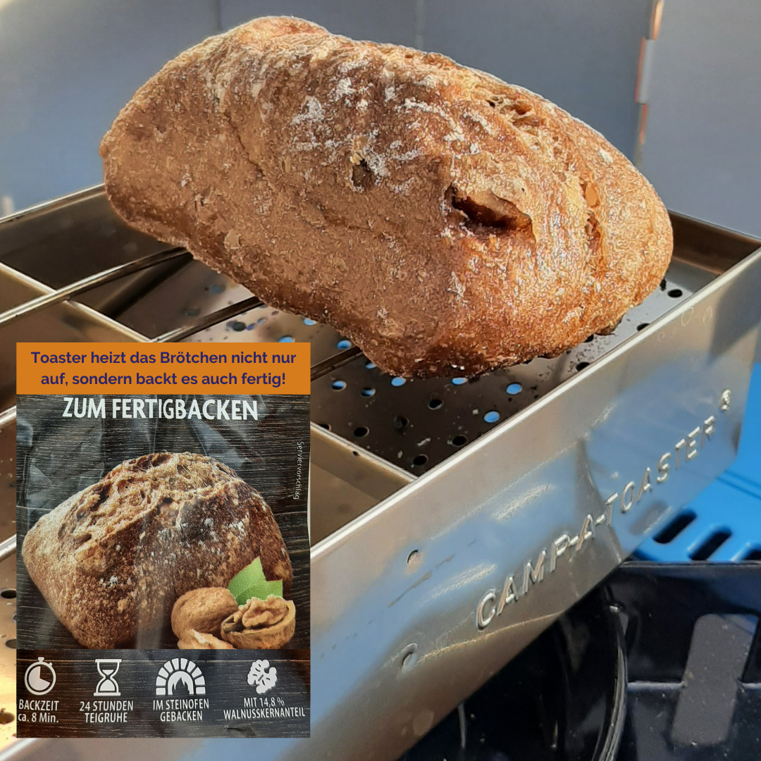 CAMP-A-TOASTER® Stainless Steel • Single item • Best 2 Slice Stove Top Toaster