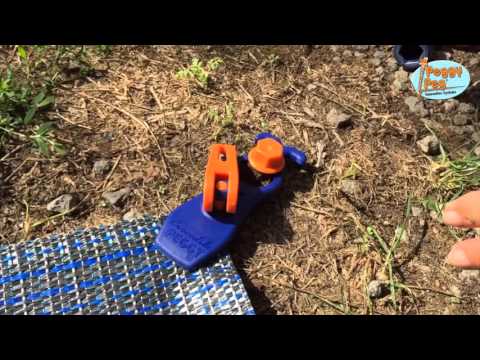 Crocodile PEGGY® Quick release clamp blue • Pack of 4 (PP10) • Universal clamp for carpets and much more